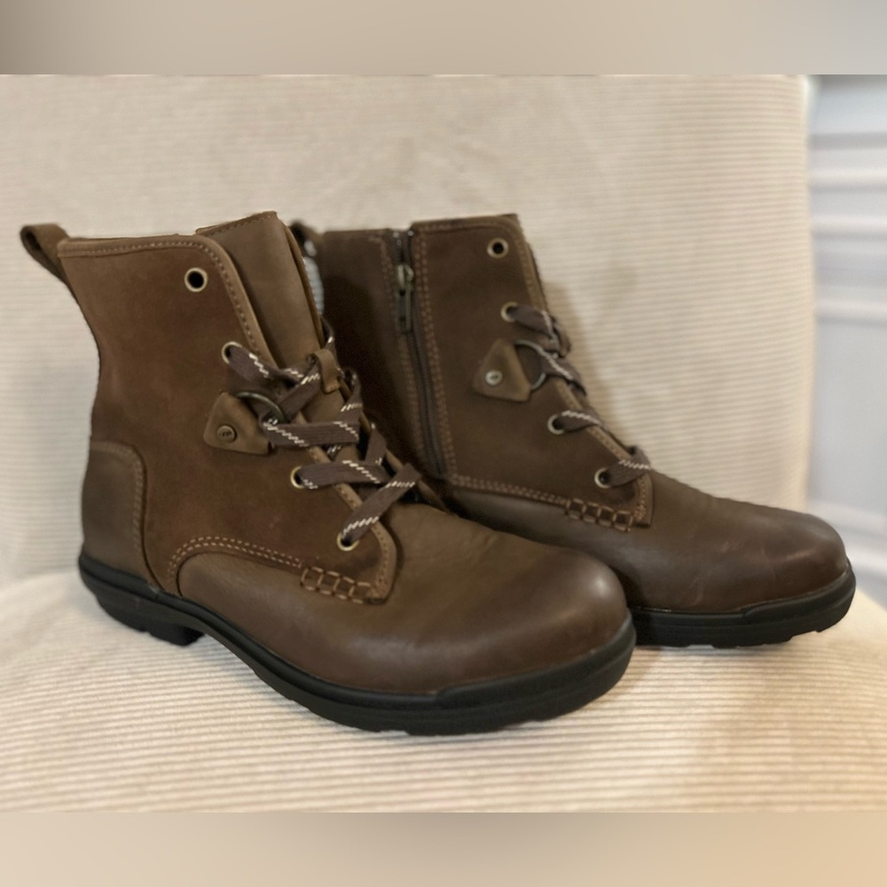 Brown Leather Ankle Boots